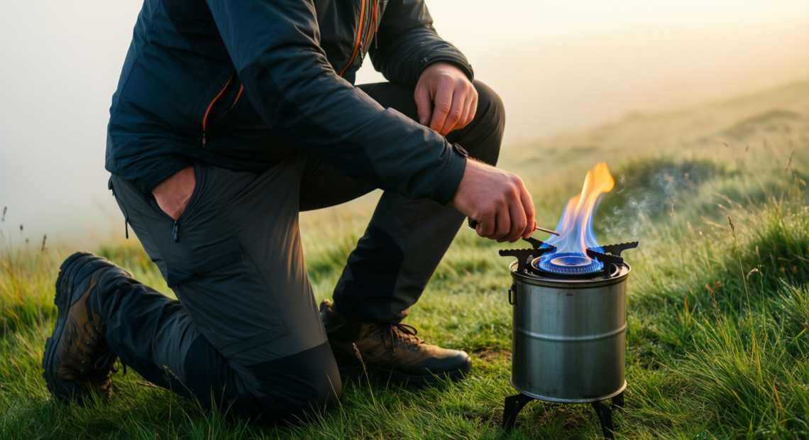 gas one gs-3900 butane stove — lifestyle photo showing Gas One GS-3900 New in use