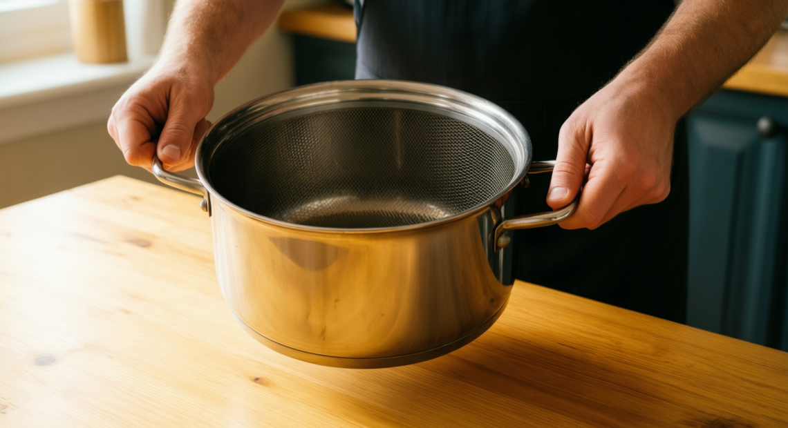 zwilling asparagus pot — lifestyle photo showing ZWILLING Twin Specials Asparagus in use
