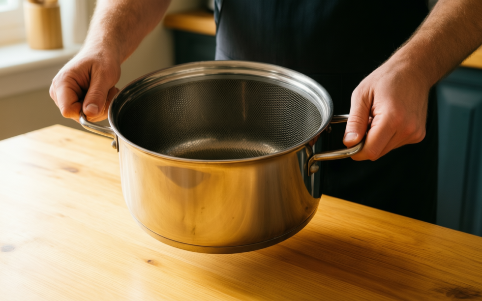 zwilling asparagus pot — lifestyle photo showing ZWILLING Twin Specials Asparagus in use