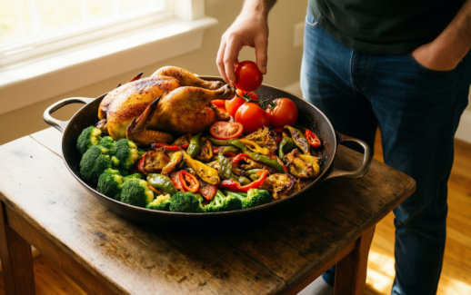vinod hadk-22 deep kadai — lifestyle photo showing Vinod HADK-22 Cookware Deep in use