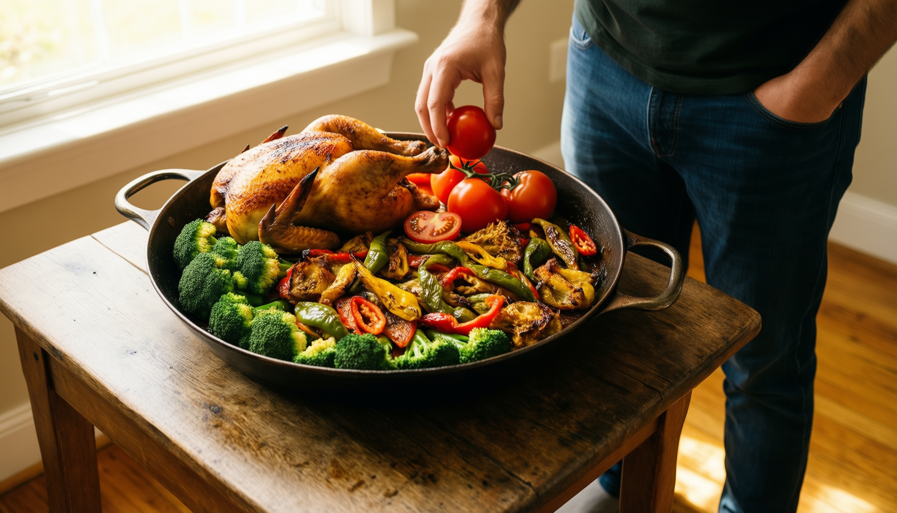 vinod hadk-22 deep kadai — lifestyle photo showing Vinod HADK-22 Cookware Deep in use