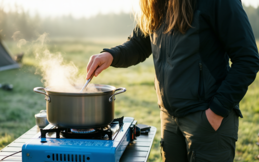 boundless voyage high power camping gas — lifestyle photo showing Boundless Voyage High Power in use